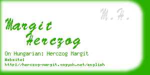 margit herczog business card